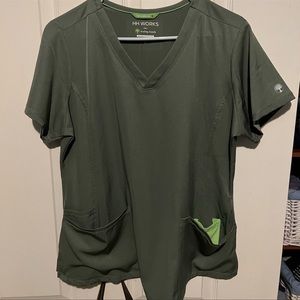 Healing hands HH works set in green olive